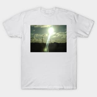 Sun and power lines T-Shirt